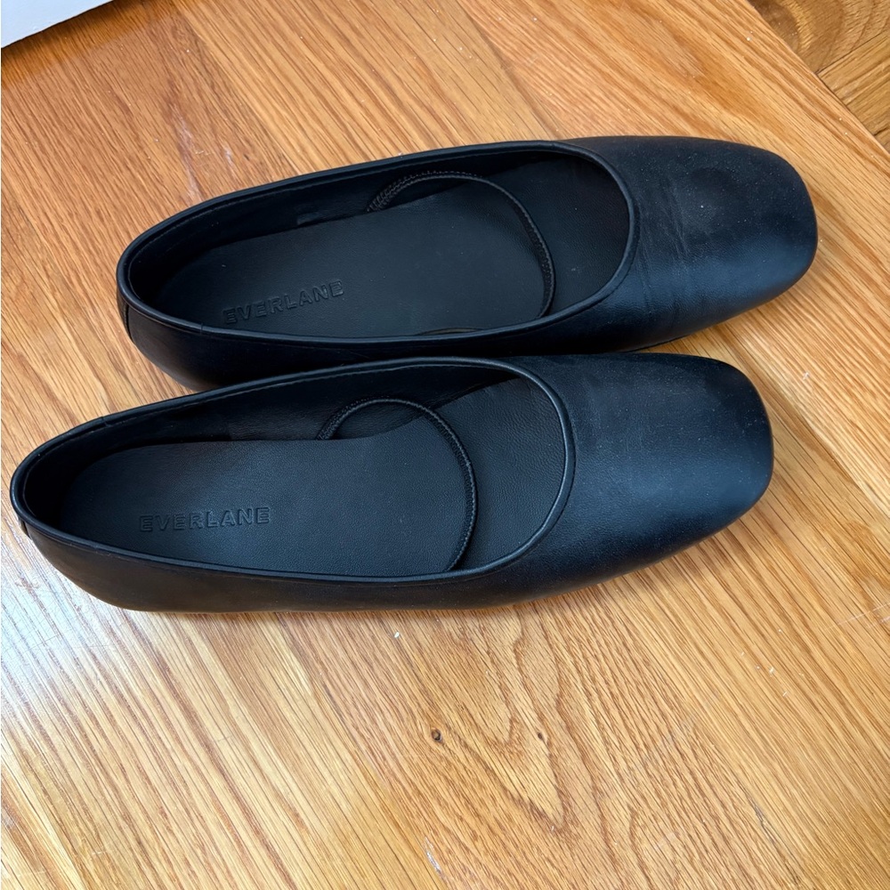 Everlane Classic Black Leather Shoes